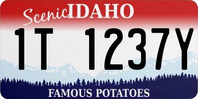 ID license plate 1T1237Y
