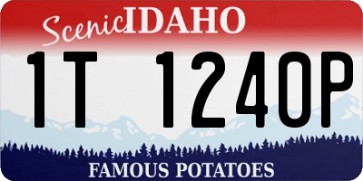ID license plate 1T1240P