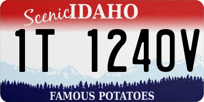 ID license plate 1T1240V