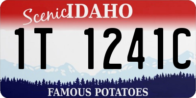 ID license plate 1T1241C
