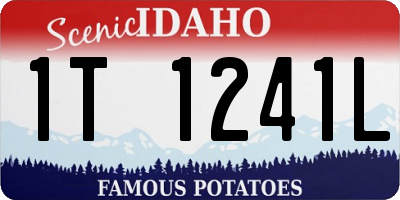 ID license plate 1T1241L