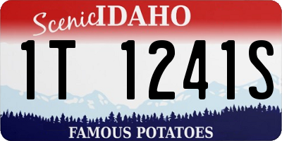 ID license plate 1T1241S