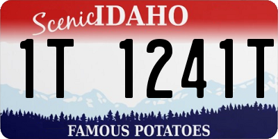 ID license plate 1T1241T