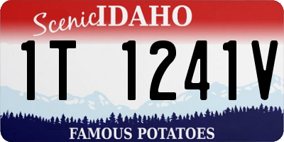 ID license plate 1T1241V