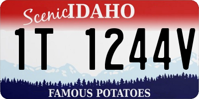 ID license plate 1T1244V