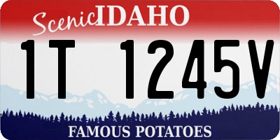 ID license plate 1T1245V