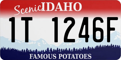 ID license plate 1T1246F