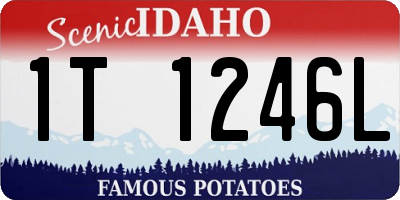 ID license plate 1T1246L