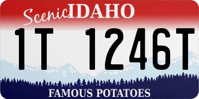 ID license plate 1T1246T