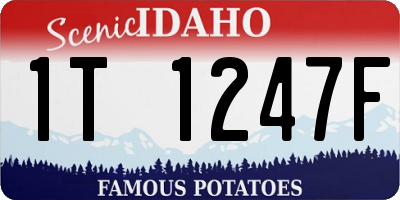 ID license plate 1T1247F