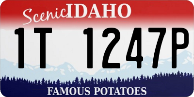 ID license plate 1T1247P
