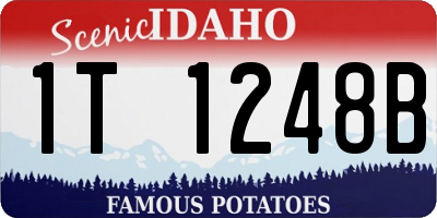 ID license plate 1T1248B