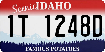ID license plate 1T1248D
