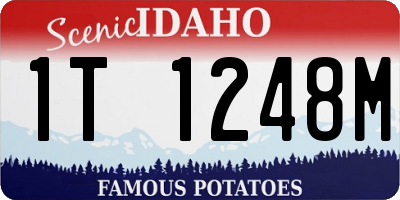 ID license plate 1T1248M