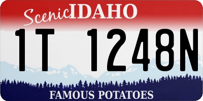 ID license plate 1T1248N
