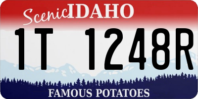 ID license plate 1T1248R