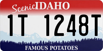 ID license plate 1T1248T