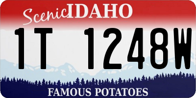 ID license plate 1T1248W