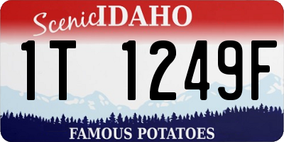 ID license plate 1T1249F