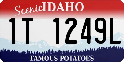 ID license plate 1T1249L