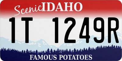 ID license plate 1T1249R
