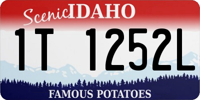 ID license plate 1T1252L