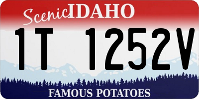 ID license plate 1T1252V
