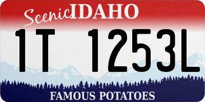 ID license plate 1T1253L