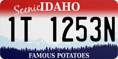 ID license plate 1T1253N