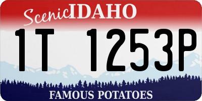 ID license plate 1T1253P
