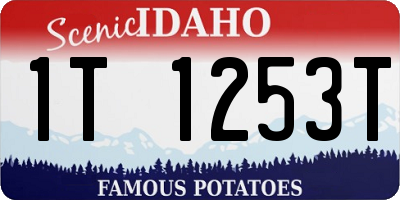 ID license plate 1T1253T