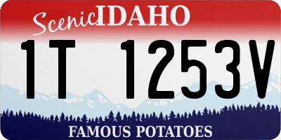 ID license plate 1T1253V