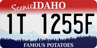 ID license plate 1T1255F