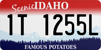 ID license plate 1T1255L