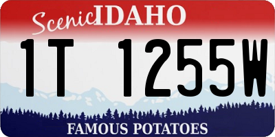 ID license plate 1T1255W