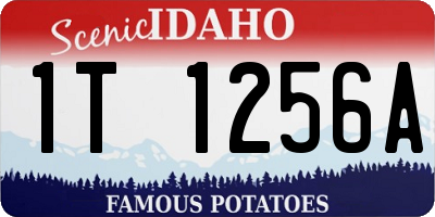 ID license plate 1T1256A