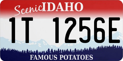 ID license plate 1T1256E