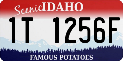 ID license plate 1T1256F