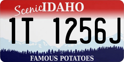 ID license plate 1T1256J