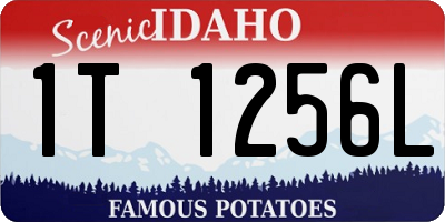 ID license plate 1T1256L