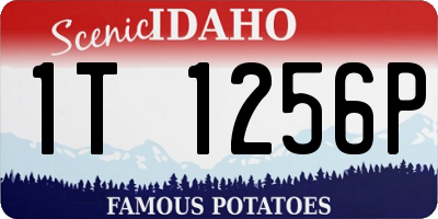 ID license plate 1T1256P