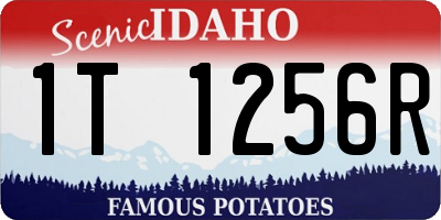 ID license plate 1T1256R