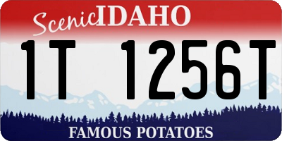 ID license plate 1T1256T