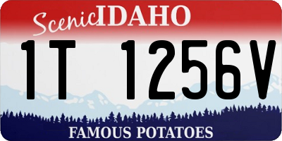 ID license plate 1T1256V