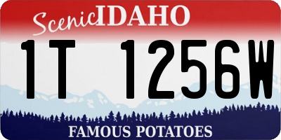 ID license plate 1T1256W