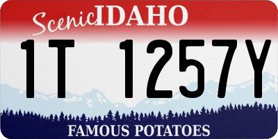 ID license plate 1T1257Y