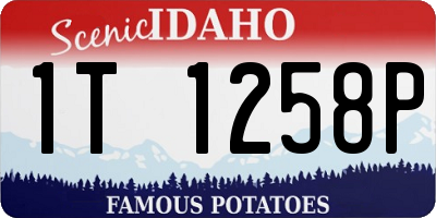 ID license plate 1T1258P