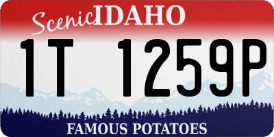 ID license plate 1T1259P