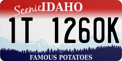 ID license plate 1T1260K