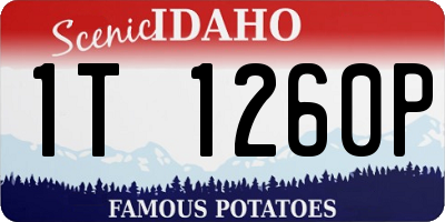 ID license plate 1T1260P